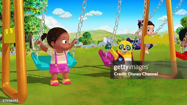 Goldswinger"- Special Agent Oso teaches Natalie how to swing on a swing set. This episode of Playhouse Disney's "Special Agent Oso," airs SATURDAY,...