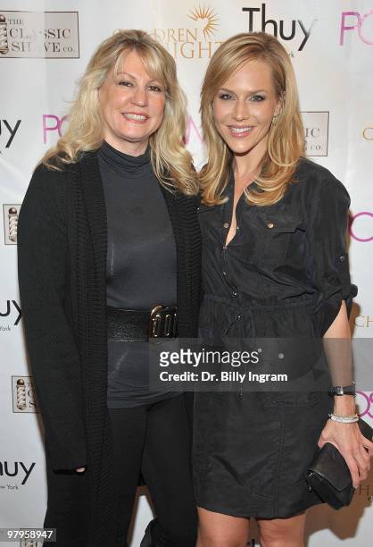 President of Children of the Night, Dr. Lois Lee and actress Julie Benz attend the POSHGLAM.COM to benefit children of the night at the Celebrity...