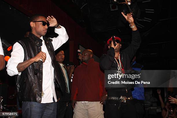 Fabolous and Red Cafe peform during Power Live at B.B. Kings on March 22, 2010 in New York City.