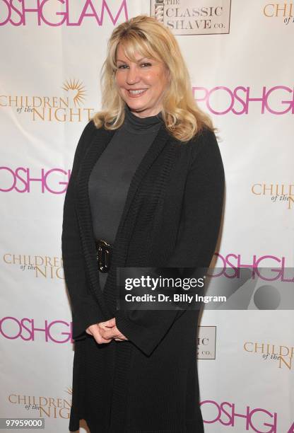 President of Children of the Night, Dr. Lois Lee attends the POSHGLAM.COM to benefit children of the night at the Celebrity Vault on March 22, 2010...