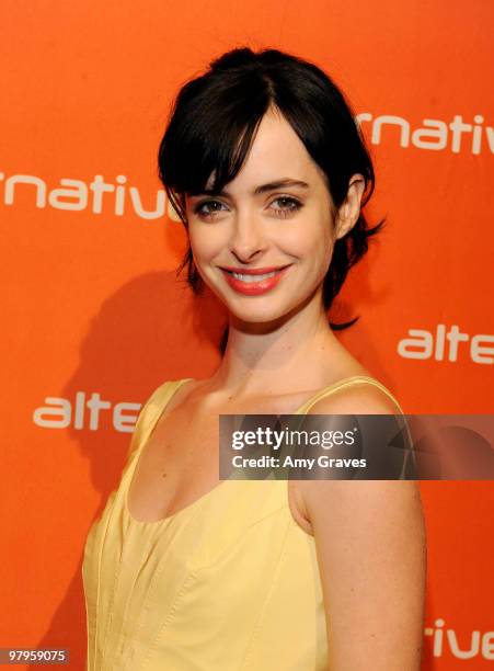 Actress Krysten Ritter attends Alternative Apparel's Fall 2010 Collection Presentation on March 22, 2010 in Los Angeles, California.