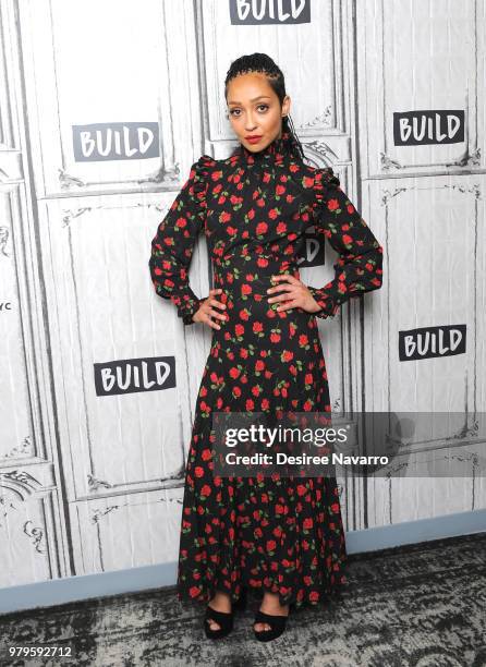 Actress Ruth Negga visits Build series to discuss 'Preacher' at Build Studio on June 20, 2018 in New York City.