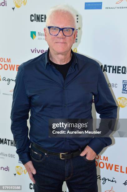 Malcolm McDowell attends the "Malcolm McDowell Retrospective" at La Cinematheque Francaise on June 20, 2018 in Paris, France.