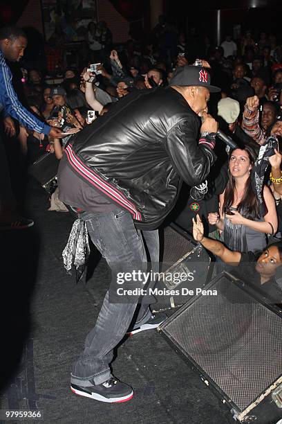 Maino peforms during Power Live at B.B. Kings on March 22, 2010 in New York City.