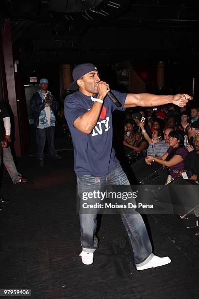 Mysonne peforms during Power Live at B.B. Kings on March 22, 2010 in New York City.