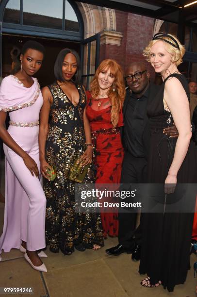 Maria Borges, Vanessa Kingori, Charlotte Tilbury, Edward Enninful and Gwendoline Christie attend the Summer Party at the V&A in partnership with...