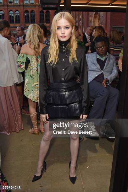 Ellie Bamber attends the Summer Party at the V&A in partnership with Harrods at the Victoria and Albert Museum on June 20, 2018 in London, England.