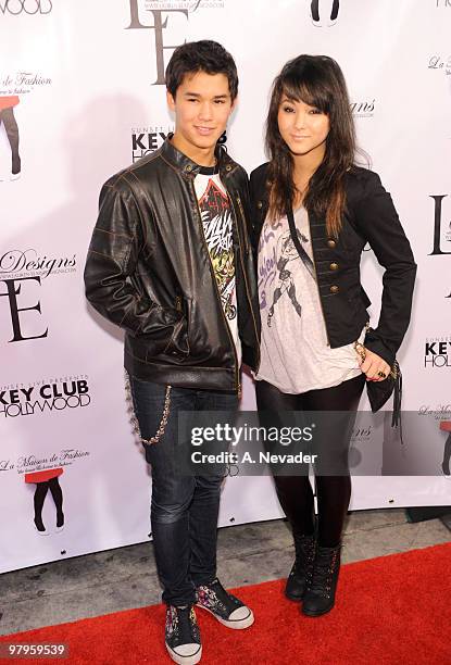 Actor Boo Boo Stewart and Fivel Stewart attend LA Rocks Fashion Week: Lauren Elaine Fall 2010 Black Label at the Key Club on March 22, 2010 in West...