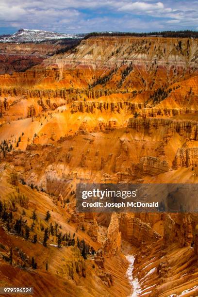 majestic canyon landscape, utah, usa - iron county stock-fotos und bilder