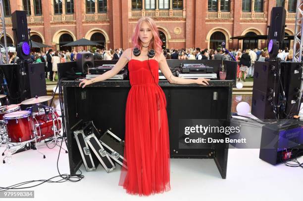 Mary Charteris attends the Summer Party at the V&A in partnership with Harrods at the Victoria and Albert Museum on June 20, 2018 in London, England.