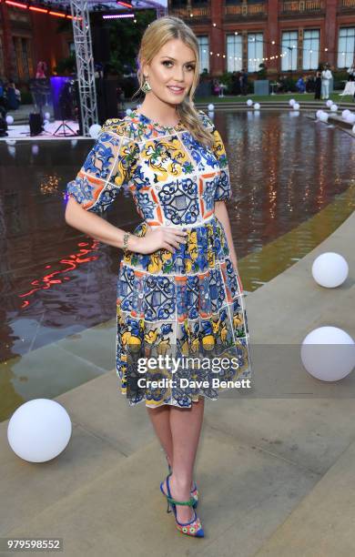 Lady Kitty Spencer attends the Summer Party at the V&A in partnership with Harrods at the Victoria and Albert Museum on June 20, 2018 in London,...