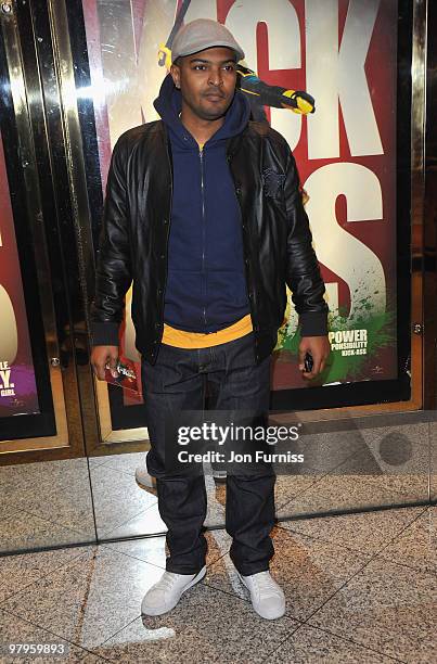 Actor Noel Clarke attends the 'Kick Ass' European film premiere at the Empire, Leicester Square on March 22, 2010 in London, England.