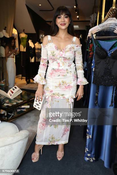 Zara Martin attends the launch of Luna Mae London's debut Bespoke Swim and Resort collection featuring a collaboration with Stephen Webster on June...