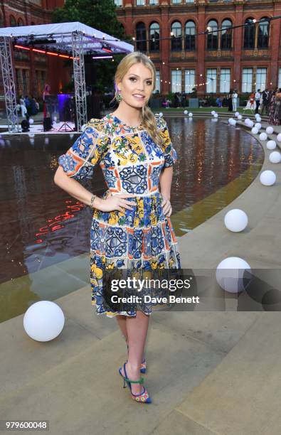 Lady Kitty Spencer attend the Summer Party at the V&A in partnership with Harrods at the Victoria and Albert Museum on June 20, 2018 in London,...