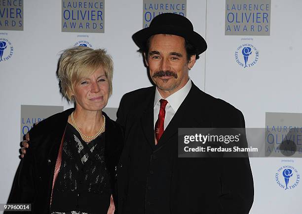 Mark Rylance attends The Laurence Olivier Awards at The Grosvenor House Hotel on March 21, 2010 in London, England.