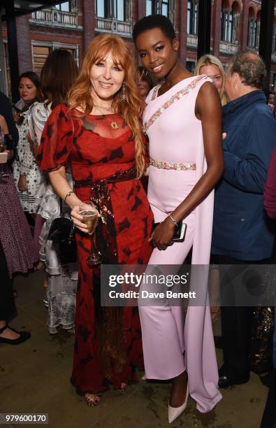 Charlotte Tilbury and Maria Borges attend the Summer Party at the V&A in partnership with Harrods at the Victoria and Albert Museum on June 20, 2018...