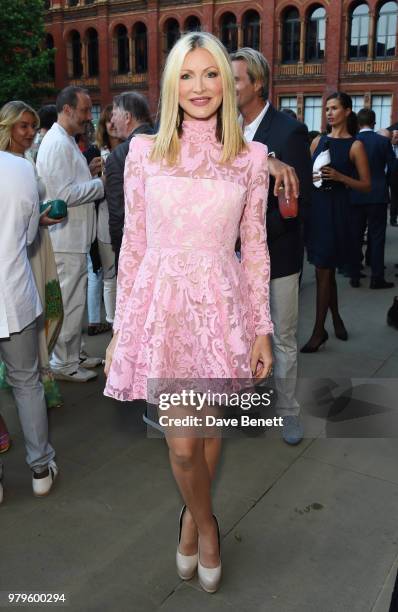 Caprice Bourret attends the Summer Party at the V&A in partnership with Harrods at the Victoria and Albert Museum on June 20, 2018 in London, England.