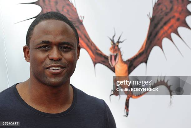 Actor Wayne Brady arrives for the premiere of DreamWorks' "How To Train Your Dragon" at the Gibson Amphitheater in Universal City, California on...