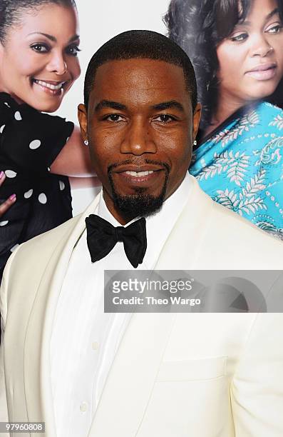 Actor Michael Jai White attends the premiere of "Why Did I Get Married Too?" at the School of Visual Arts Theater on March 22, 2010 in New York City.