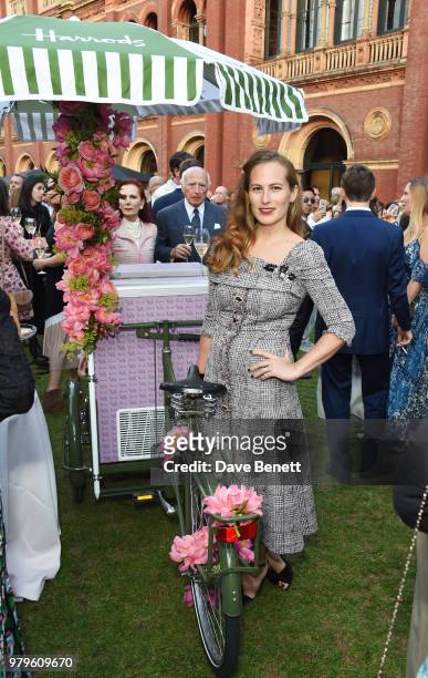 Charlotte Dellal attends the Summer Party at the V&A in partnership with Harrods at the Victoria and Albert Museum on June 20, 2018 in London,...