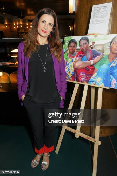 Livia Firth attends a celebration of the first decade of the charity, The Circle, at Soho House, White City on June 20, 2018 in London, England.