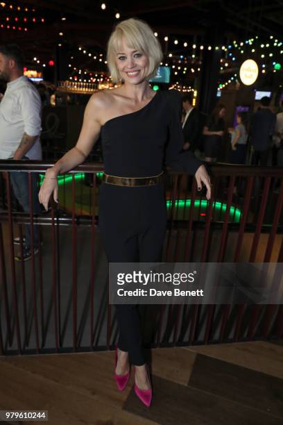 Kimberly Wyatt attends the VIP launch of Puttshack in West London, celebrating a 'hole' new night out, on June 20, 2018 in London, England.
