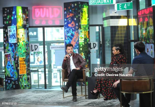 Actors Dominic Cooper and Ruth Negga visit Build series to discuss 'Preacher' at Build Studio on June 20, 2018 in New York City.