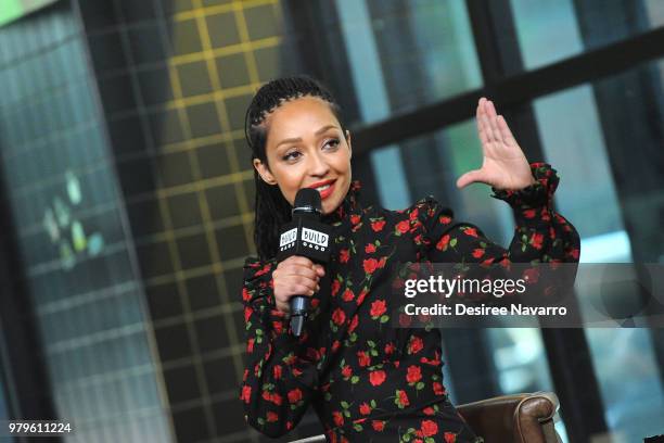 Actress Ruth Negga visits Build series to discuss 'Preacher' at Build Studio on June 20, 2018 in New York City.