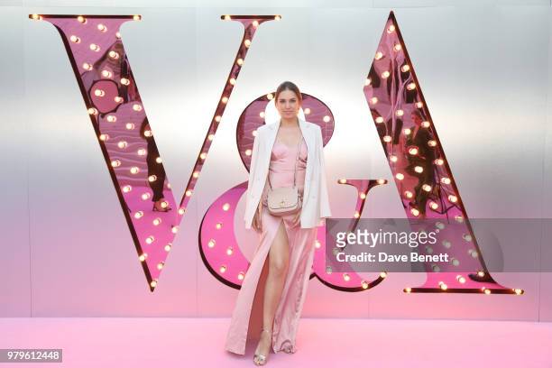 Amber Le Bon attends the Summer Party at the V&A in partnership with Harrods at the Victoria and Albert Museum on June 20, 2018 in London, England.