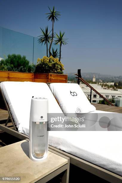 General view at SodaStream's celebration of National Hydration Day on June 20, 2018 in Beverly Hills, California.