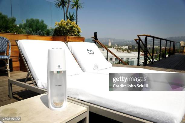 General view at SodaStream's celebration of National Hydration Day on June 20, 2018 in Beverly Hills, California.