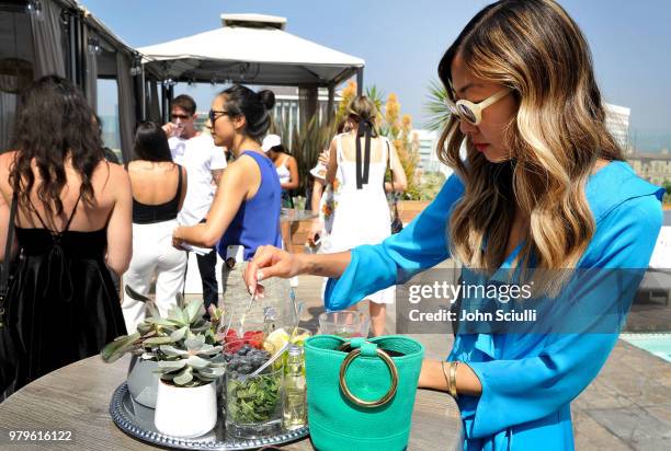 Los Angeles wellness pro Emily Men attends SodaStream's celebration of National Hydration Day on June 20, 2018 in Beverly Hills, California.