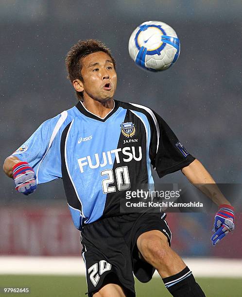 Junichi Inamoto of Kawasaki Frontale in action during the AFC Champions League group E match between Kawasaki Frontale and Melbourne Victory at...