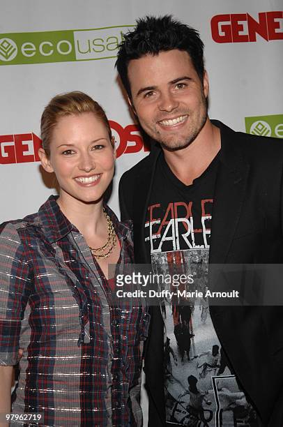 Chyler Leigh and Nathan West attend Generosity Water's 2nd Annual Night Of Generosity on March 22, 2010 in West Hollywood, California.