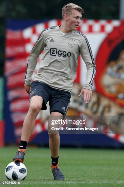 Perr Schuurs of Ajax during the First Training Ajax at the De Toekomst on June 20, 2018 in Amsterdam Netherlands