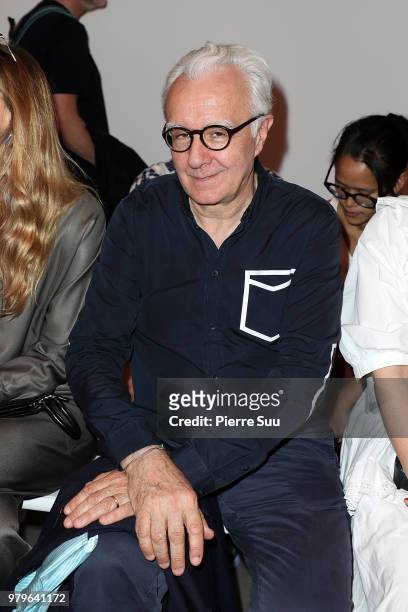 Chef Alain Ducasse attends the OAMC Menswear Spring/Summer 2019 show as part of Paris Fashion Week on June 20, 2018 in Paris, France.