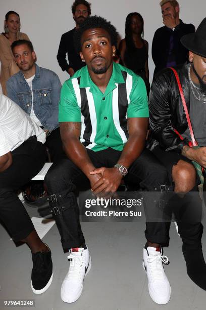 Nfl player Tyrod Taylor attends the OAMC Menswear Spring/Summer 2019 show as part of Paris Fashion Week on June 20, 2018 in Paris, France.