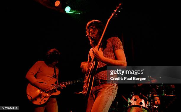 The Kings Of Leon perform live on stage at Paradiso in Amsterdam, Netherlands on April 26 2003 L-R Matthew Followill, Caleb Followill