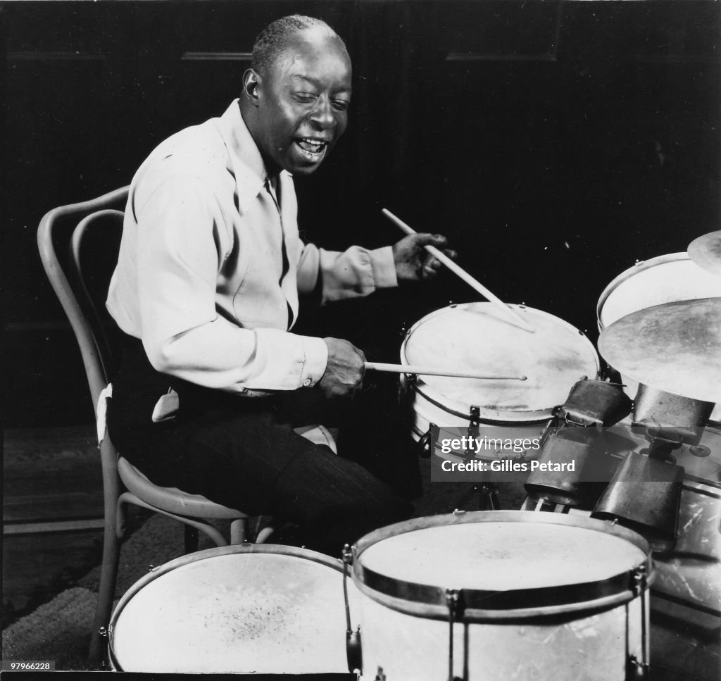 Baby Dodds Playing The Drums