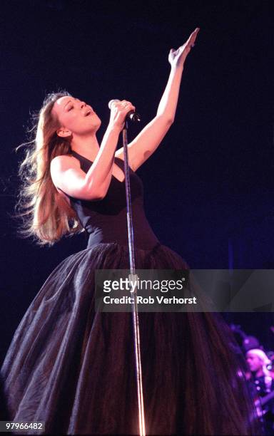 Mariah Carey performs live on stage at Ahoy in Rotterdam, Netherlands on June 17 1996