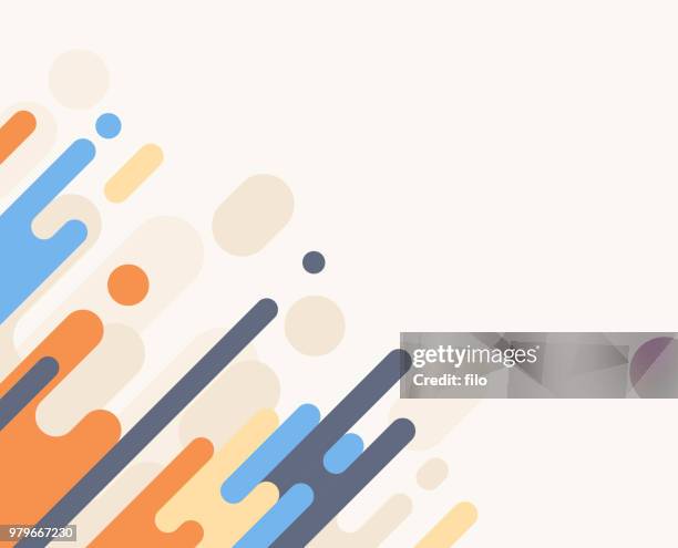 dash abstract background - funky shapes stock illustrations