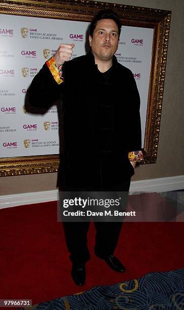 Dom Joly attends the BAFTA Video Games Awards at the "Park Lane Hotel" on March 19, 2010 in London, England.