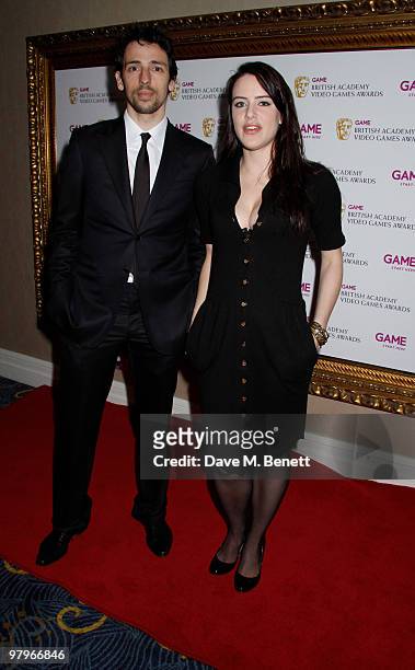 Ralf Little, Michelle Ryan attends the BAFTA Video Games Awards at the "Park Lane Hotel" on March 19, 2010 in London, England.