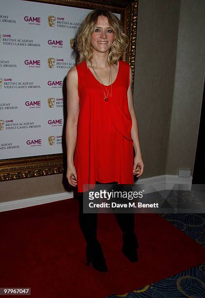 Edith Bowman attends the BAFTA Video Games Awards at the "Park Lane Hotel" on March 19, 2010 in London, England.