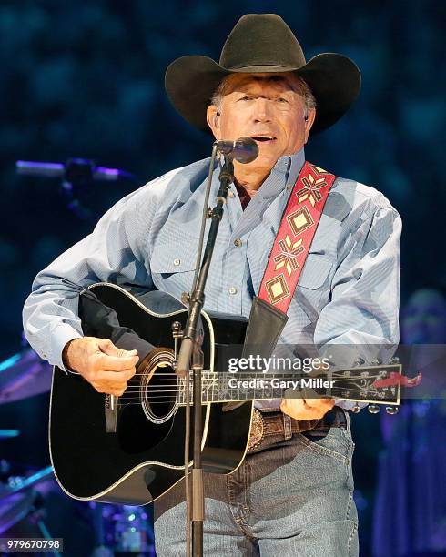 George Strait performs in concert at The Frank Erwin Center on June 3, 2018 in Austin, Texas.