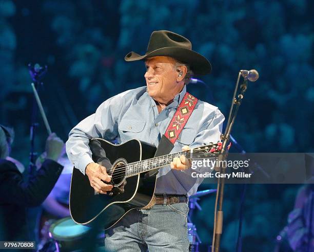 George Strait performs in concert at The Frank Erwin Center on June 3, 2018 in Austin, Texas.