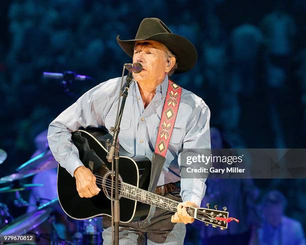 George Strait performs in concert at The Frank Erwin Center on June 3, 2018 in Austin, Texas.