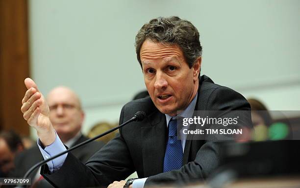 Treasury Secretary Tim Geithner testifies before the House Financial Services Committee full committee hearing on "Housing Finance and the Path to...