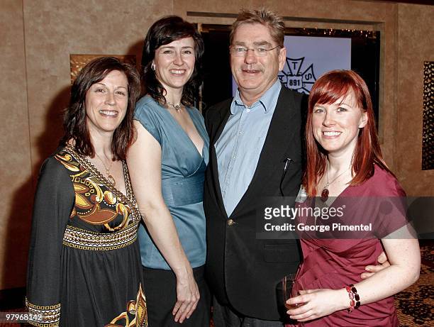 Western Manager Clare Contini, CEO of the Academy of Canadian Cinema and Television Sara Morton, vice-chair of ACCT Western Canada Terry McEvoy and...