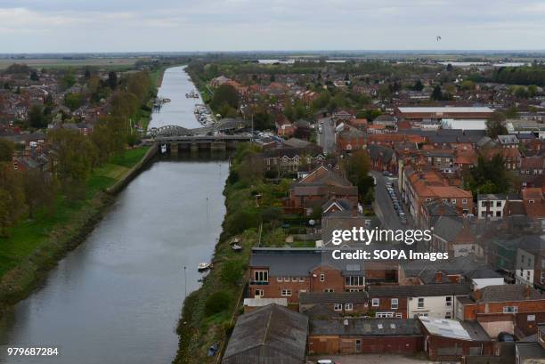 View of the town of Boston and the river Witham in Lincolnshire. The Lincolnshire town recorded the highest leave vote in the 2016 referendum with...